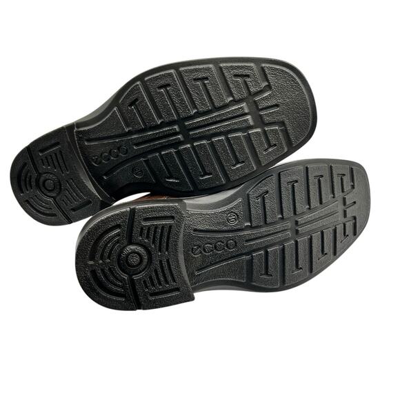 Ecco Men's Cocoa Leather Helsinki Bike Toe Derby Shoes Size 6‎ - Picture 11 of 14